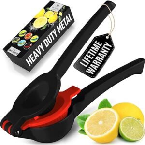 Zulay Metal Lemon Squeezer – 2-in-1 Max Extractor